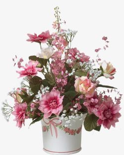 清新粉色装饰植物花朵素材