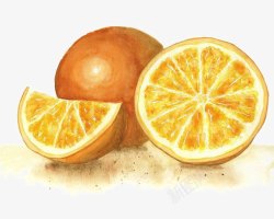 甜橙瓣橙子高清图片