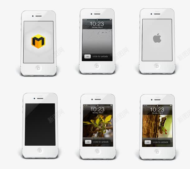 白色iPhone4图标png免抠素材_新图网 https://ixintu.com PNG图标 iPhone4 手机 白色 白色手机