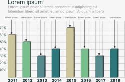 柱状表矢量图素材
