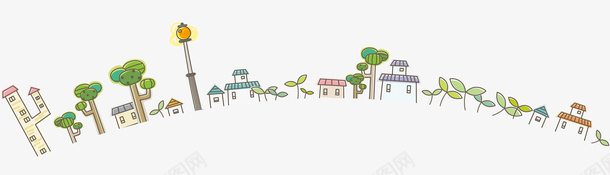 儿童卡通手绘城市装饰免费png免抠素材_新图网 https://ixintu.com 儿童 免费 卡通 城市 手绘 装饰
