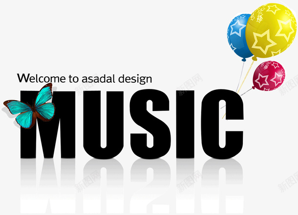 创意字体MUSICpng免抠素材_新图网 https://ixintu.com MUSIC 创意 字体 设计