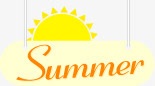 夏天指示牌png免抠素材_新图网 https://ixintu.com summer 卡通 夏天 太阳 扁平 指示牌