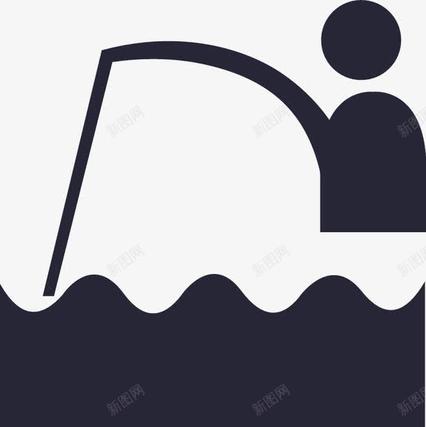 钓鱼矢量图图标eps_新图网 https://ixintu.com 钓鱼 矢量图