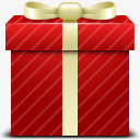 红色的礼物盒图标素材
