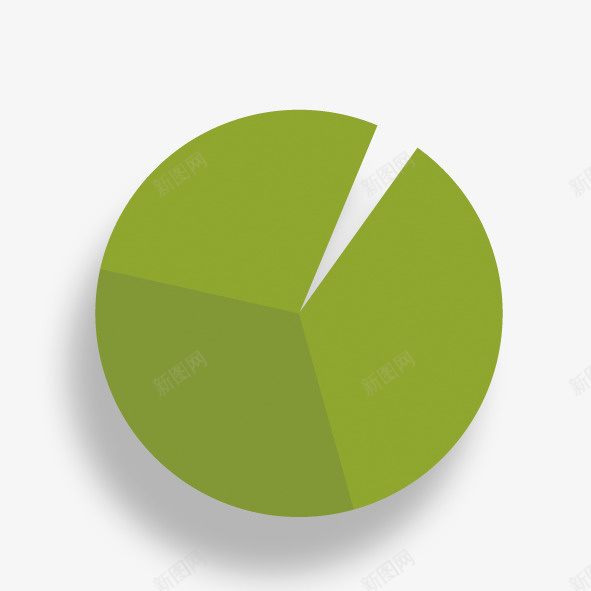 圆饼图psd免抠素材_新图网 https://ixintu.com 圆饼图 绿色
