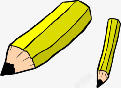 卡通黄色铅笔素材