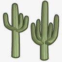 仙人掌仙人掌西大荒卷png免抠素材_新图网 https://ixintu.com cactus saguaro 仙人掌