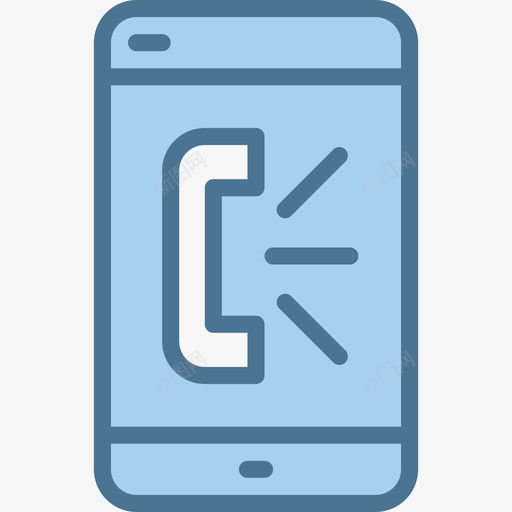 智能手机mobile20蓝色图标svg_新图网 https://ixintu.com mobile20 智能手机 蓝色