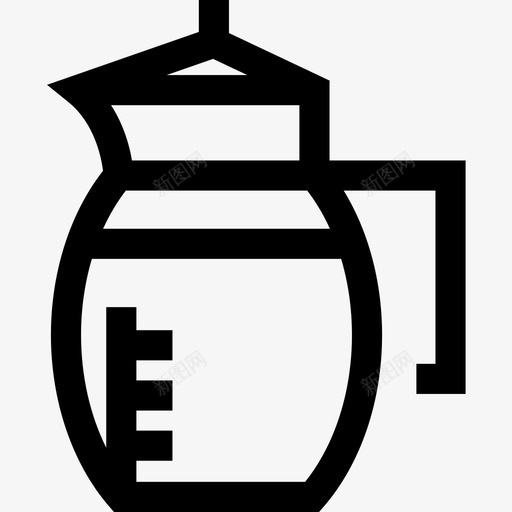 咖啡壶22号咖啡厅线性图标svg_新图网 https://ixintu.com 22号 咖啡厅 咖啡壶 线性