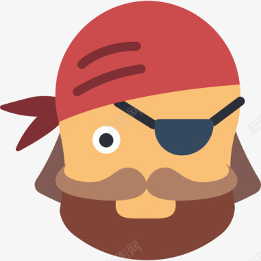 海盗海盗生活3扁平图标图标