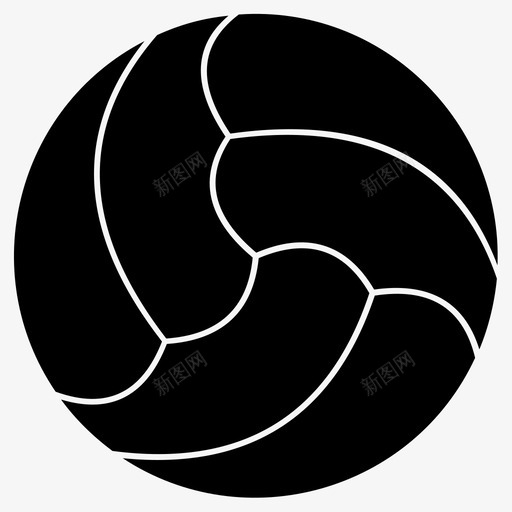 排球比赛运动图标svg_新图网 https://ixintu.com 排球 比赛 运动