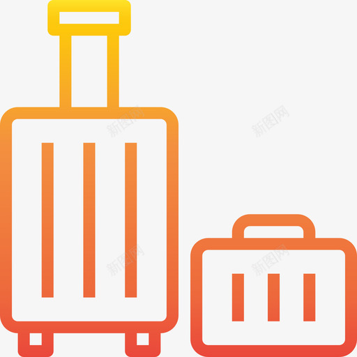 行李包梯度图标svg_新图网 https://ixintu.com 梯度 行李