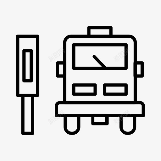 公共汽车汽车巴士交通工具图标svg_新图网 https://ixintu.com 交通工具 公共汽车 巴士 旅游 汽车