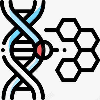 基因生物学10颜色省略图标图标