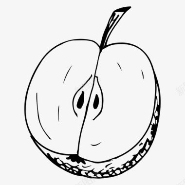 苹果片食物水果图标图标