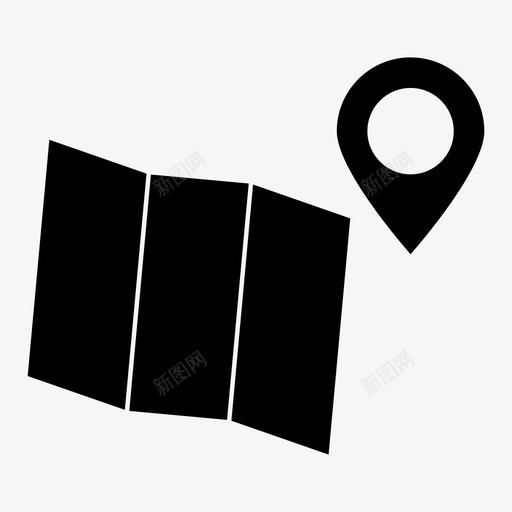 地图区域位置图标svg_新图网 https://ixintu.com 位置 区域 图标 地图 字形