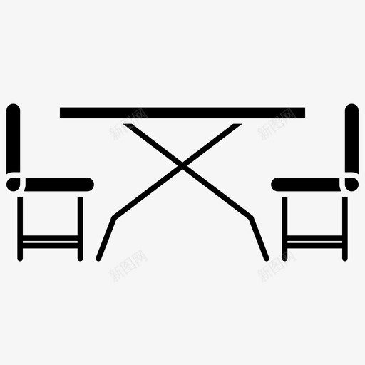 餐厅家具桌子图标svg_新图网 https://ixintu.com 图标 字形 家具 桌子 餐厅