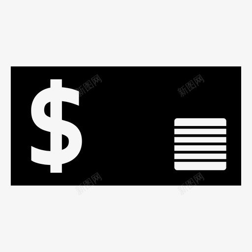 卡支付货币美元图标svg_新图网 https://ixintu.com 图标 字形 支付 美元 货币