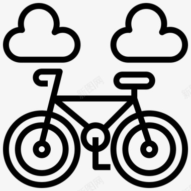 自行车公园运动图标图标