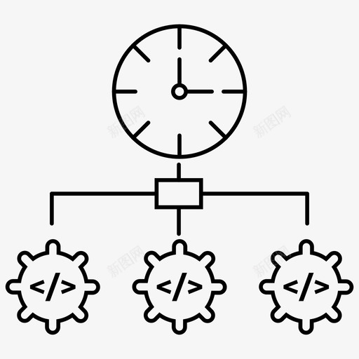 生产力可交付成果发布图标svg_新图网 https://ixintu.com 交付 冲刺 发布 成果 提纲 敏捷 日程安排 生产力