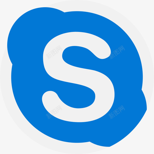 Skype社交媒体100扁平图标svg_新图网 https://ixintu.com Skype 扁平 社交媒体100