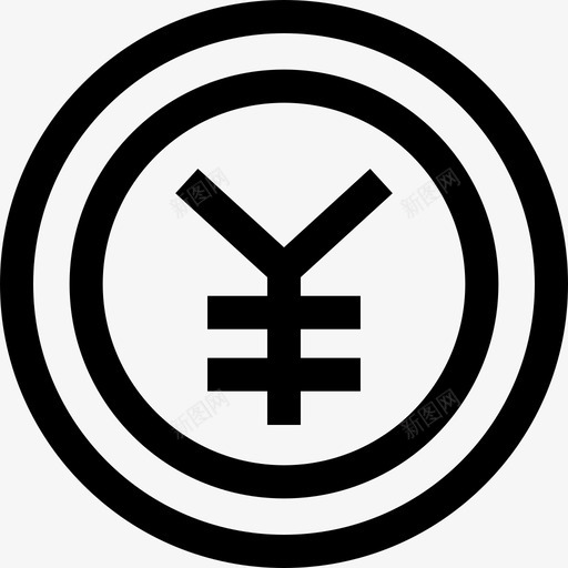 日元日本37直系图标svg_新图网 https://ixintu.com 日元 日本 直系