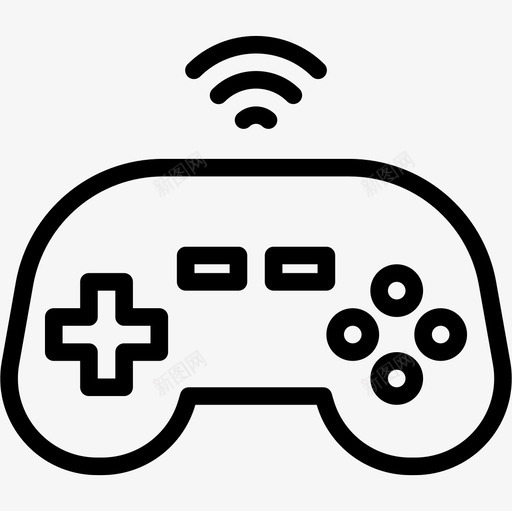 游戏板智能技术5线性图标svg_新图网 https://ixintu.com 智能技术5 游戏板 线性