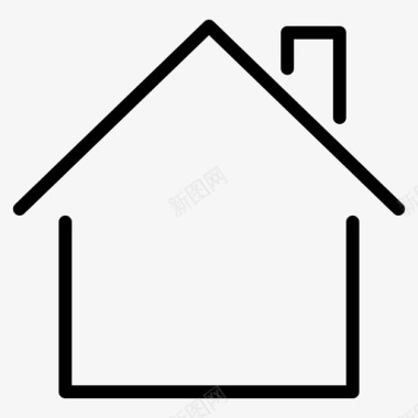 家庭建筑物住宅图标图标