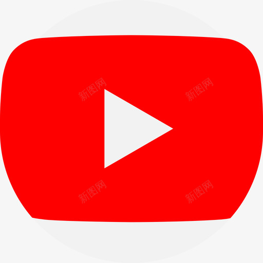 Youtube社交媒体100平面图图标svg_新图网 https://ixintu.com Youtube 媒体 平面图 社交