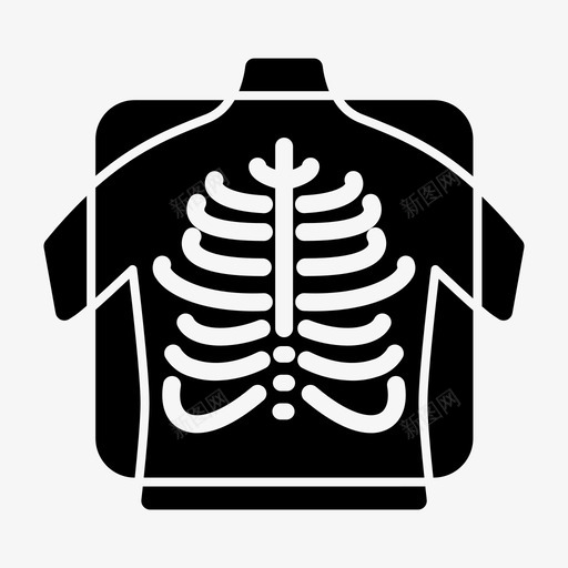 X光身体骨骼图标svg_新图网 https://ixintu.com 医学 医疗保健 医院 符号 身体 骨骼