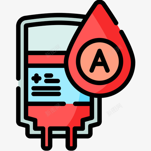 血型献血17线色图标svg_新图网 https://ixintu.com 献血 线色 血型