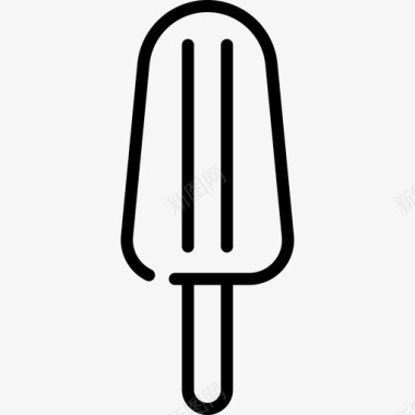 冰棒冰淇淋店10直列图标图标