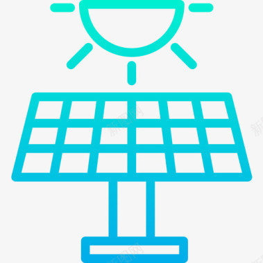 太阳能能量28梯度图标图标
