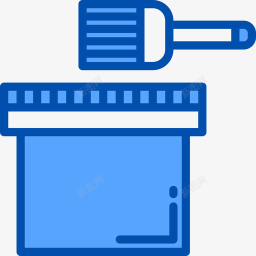 油漆艺术9蓝色图标svg_新图网 https://ixintu.com 油漆 艺术 蓝色