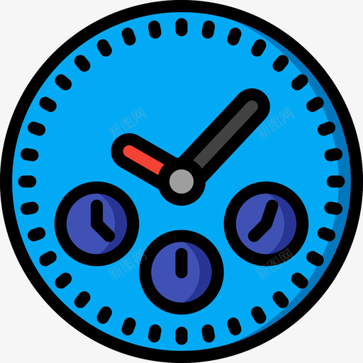 时钟时间管理33线性颜色图标svg_新图网 https://ixintu.com 时钟 时间管理 线性 颜色