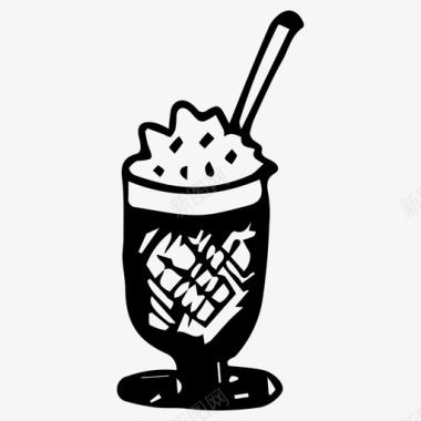 鸡尾酒饮料冰淇淋图标图标
