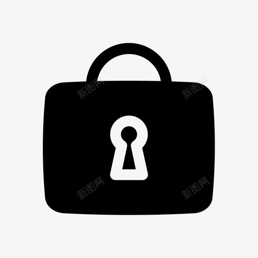 挂锁钥匙孔保护安全图标svg_新图网 https://ixintu.com 保护 安全 挂锁钥匙孔 流行图标glyphsolid