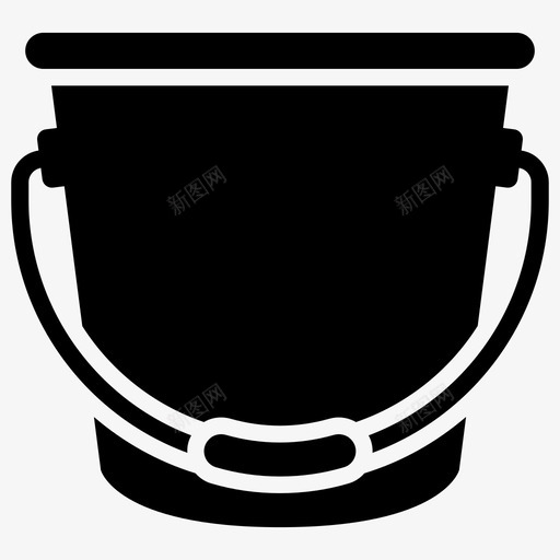 水容器篮子桶图标svg_新图网 https://ixintu.com 健康 卫生 图标 婴儿 容器 水桶 液体 篮子