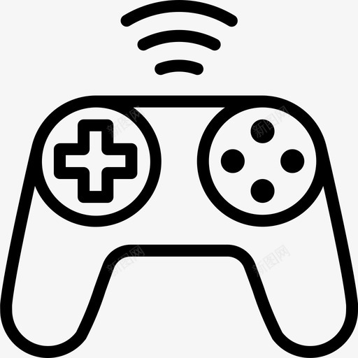 Gamepad物联网43线性图标svg_新图网 https://ixintu.com Gamepad 线性 联网