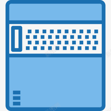 硬盘办公用品4蓝色图标图标