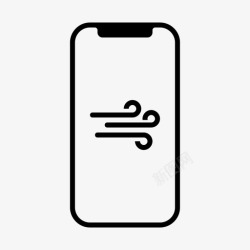 苹果天气风微风iphone图标高清图片