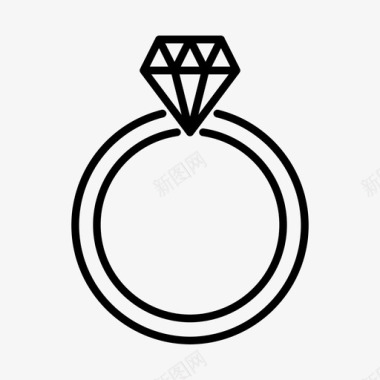 戒指美女钻石图标图标