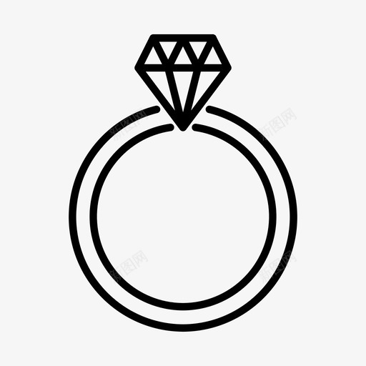 戒指美女钻石图标svg_新图网 https://ixintu.com 戒指 时尚 有钱 珠宝 美女 钻石