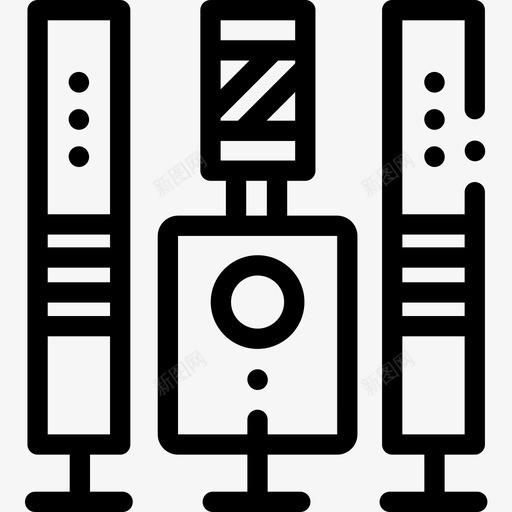 家庭影院电子44线性图标svg_新图网 https://ixintu.com 家庭影院 电子 线性