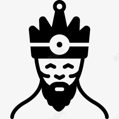国王公爵君主图标图标