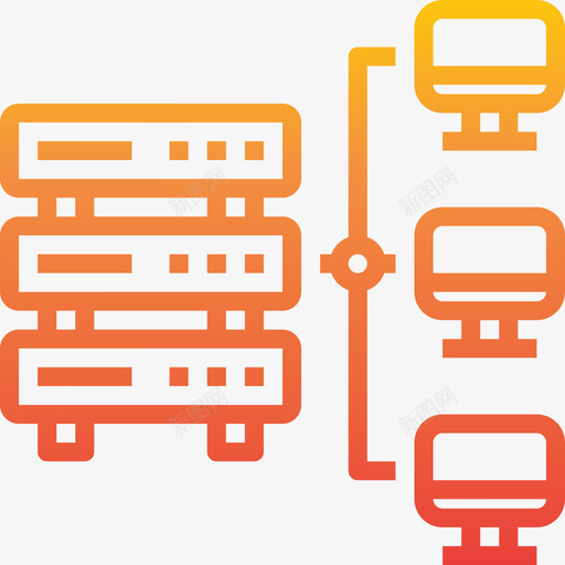 服务器计算机网络6渐变图标svg_新图网 https://ixintu.com 服务器 渐变 计算机网络