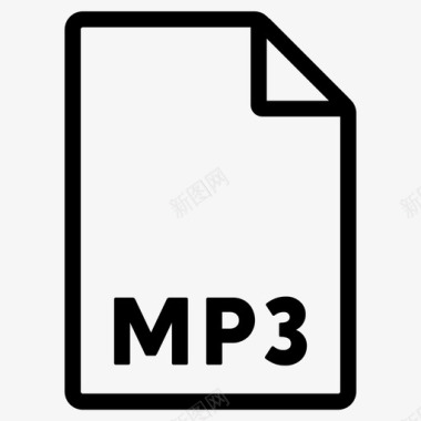 mp3格式文件文件格式图标图标