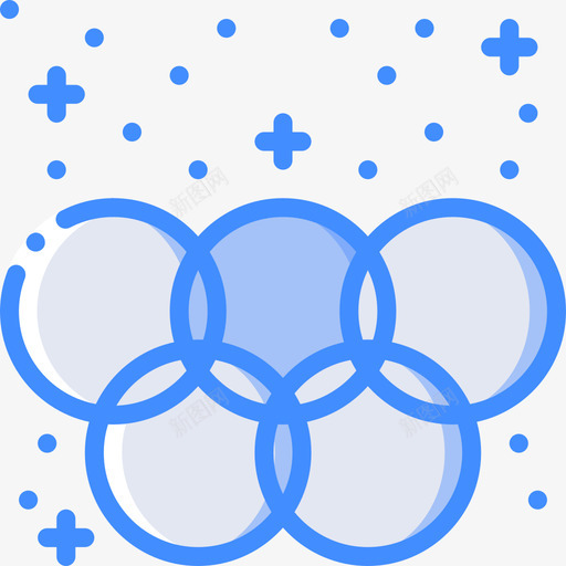 奥运会冬季运动29蓝色图标svg_新图网 https://ixintu.com 冬季运动29 奥运会 蓝色