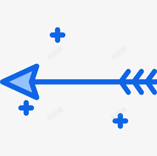 左箭头箭头56蓝色图标svg_新图网 https://ixintu.com 箭头 蓝色